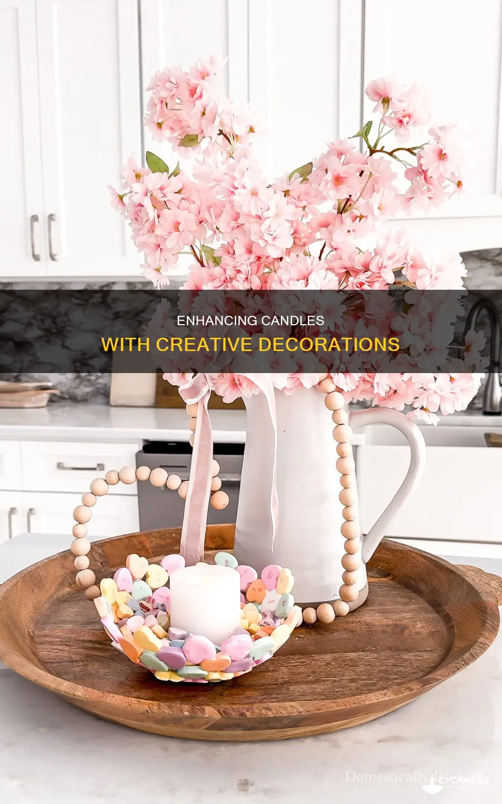 how to add decorations to candles