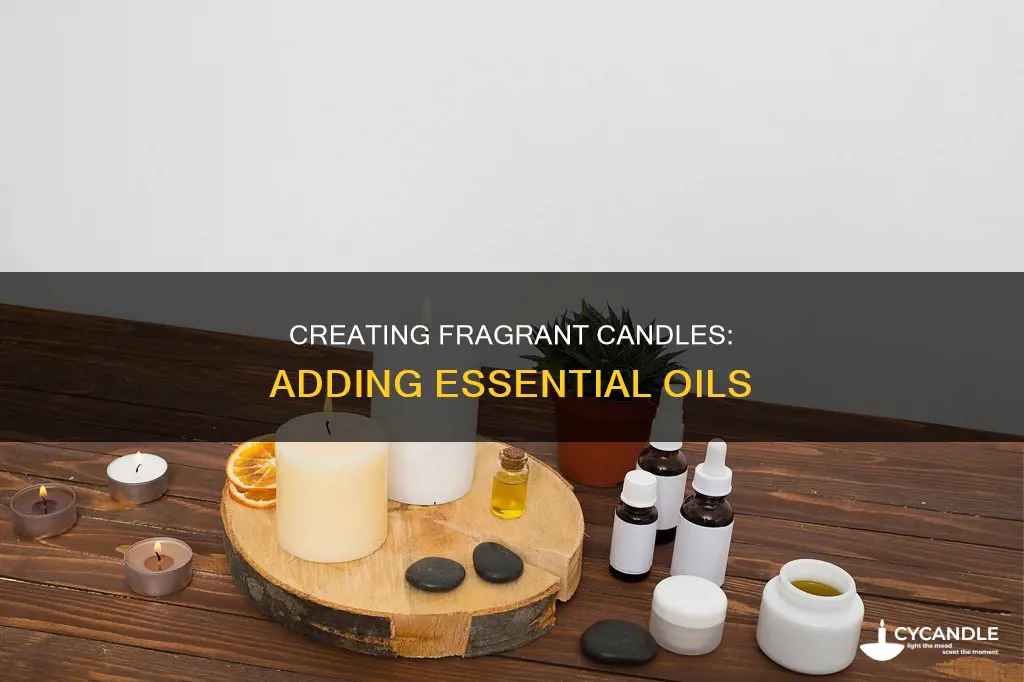 how to add essential oil to candle