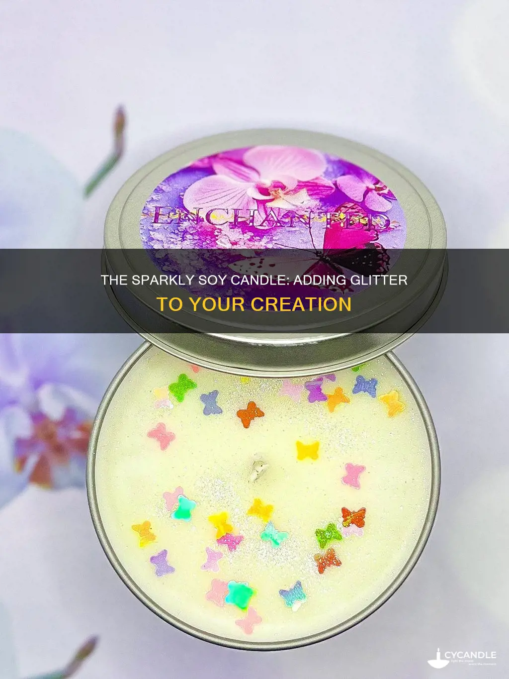 how to add glitter to soy candles