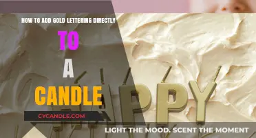 Enhance Your Candles: Gold Lettering Techniques