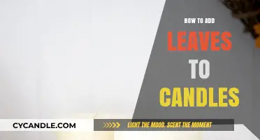 Enhancing Candles with Nature: Adding Leaves