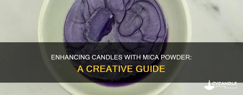 how to add mica powder to candles