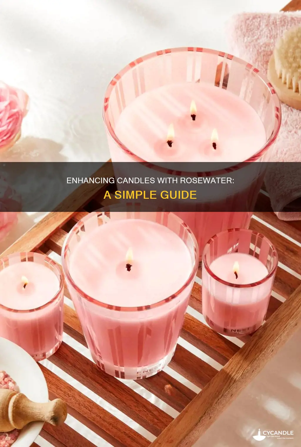 how to add rosewater to candle