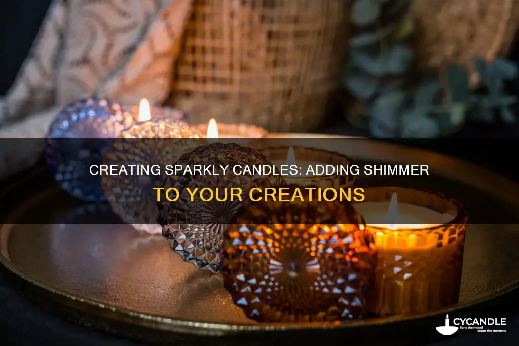 how to add shimmer to candles