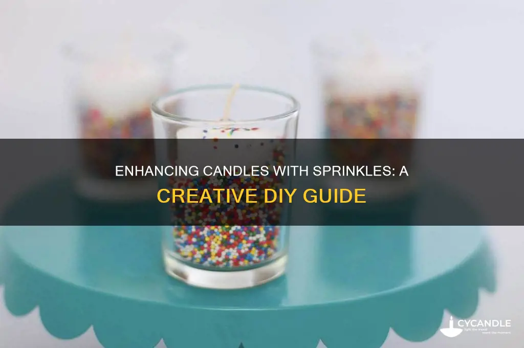 how to add sprinkles to a candle