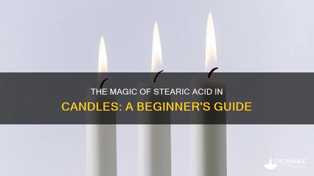 how to add stearic acid to candle