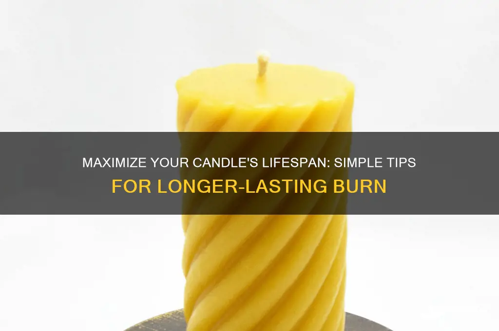 how to ake a candle burn longer