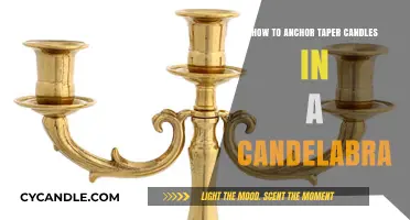Anchoring Taper Candles: Securing Them in a Candelabra