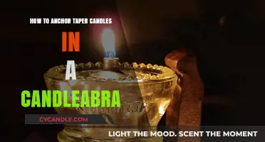 Anchoring Taper Candles: Securing Them in a Candleabra
