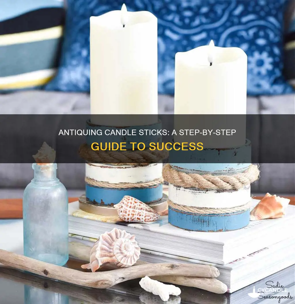 how to antique candle stcicks