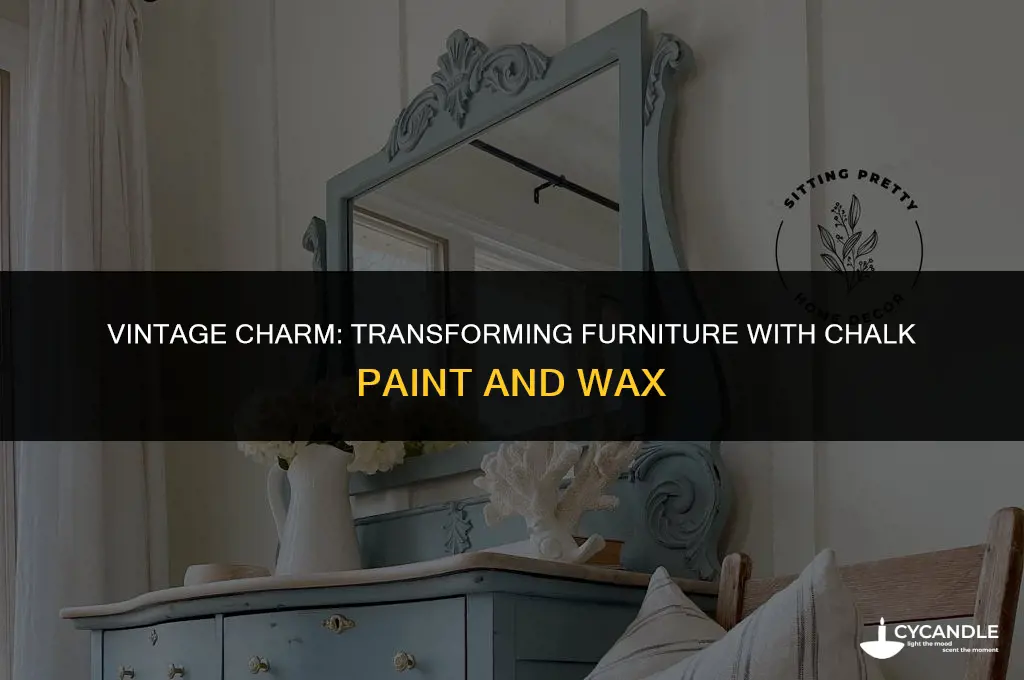 how to antique furniture using chalk paint and wax