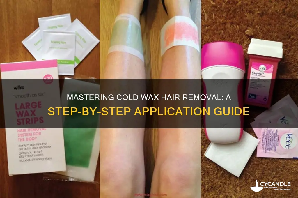 how to apply cold wax hair removal