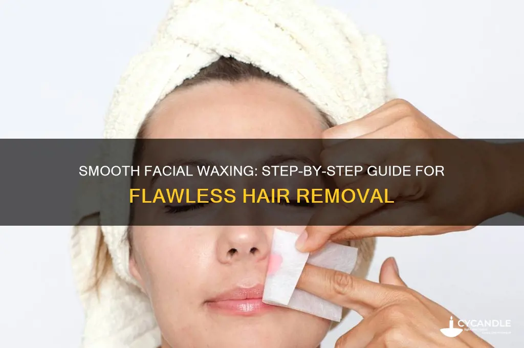 how to apply hair removal wax to face