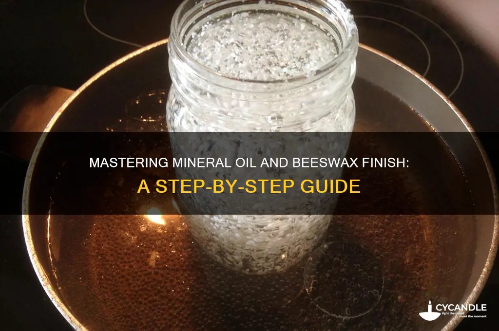how to apply mineral oil and beeswax finish