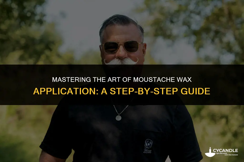 how to apply moustache wax