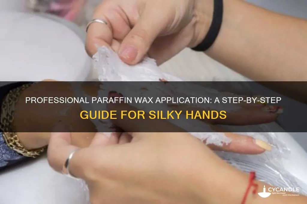 how to apply paraffin wax professionally to the hands
