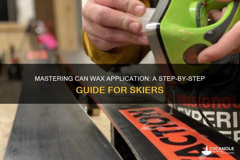 how to apply ski wax from a can