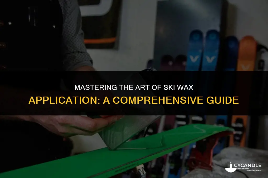how to apply ski wax