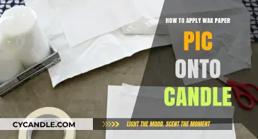 Easy DIY: Transferring Wax Paper Images onto Candles Step-by-Step
