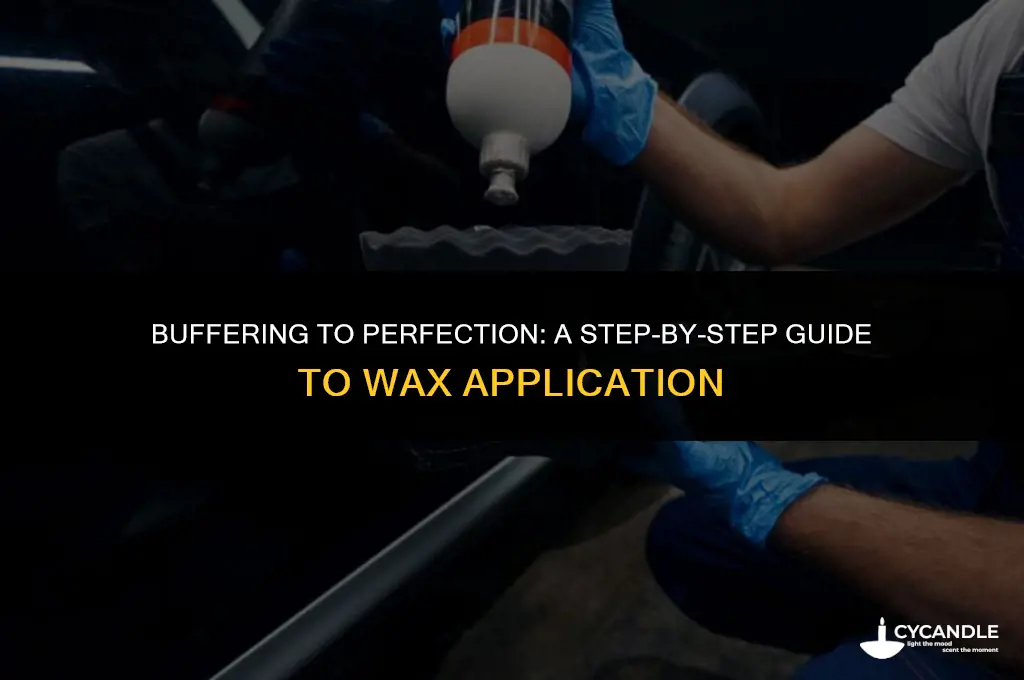 how to apply wax using a buffer