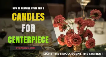 Creative Centerpiece: Arranging a Vase and Candles