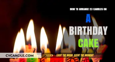 Creative Ways to Arrange 23 Candles on a Cake