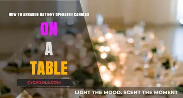 Creative Ways to Arrange Flameless Candles on Your Table
