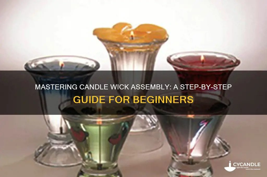 how to assemble candle wicks