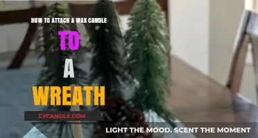 Creative Candle Crafting: Attaching Wax Candles to Wreaths Effortlessly