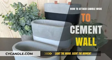 Securely Attaching Candle Wicks to Cement Walls: A Step-by-Step Guide