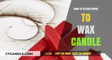 Creative Candle Decor: Attaching Paper to Wax Candles Easily