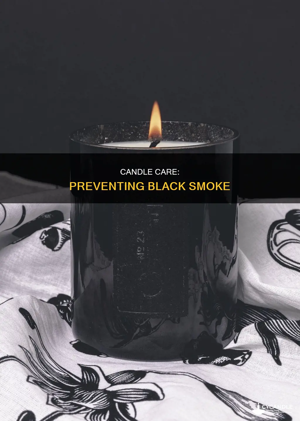 how to avoid black smoke from candles