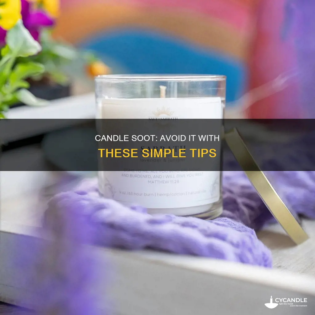 how to avoid candle soot