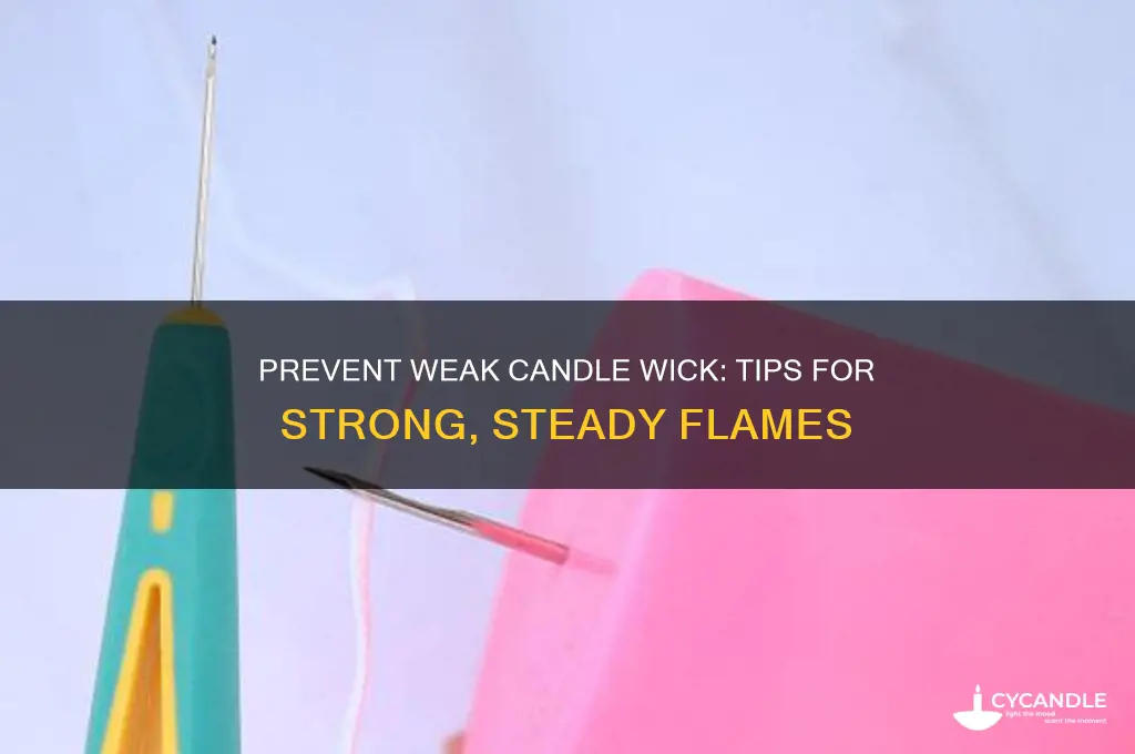 how to avoid flimsy candle wick