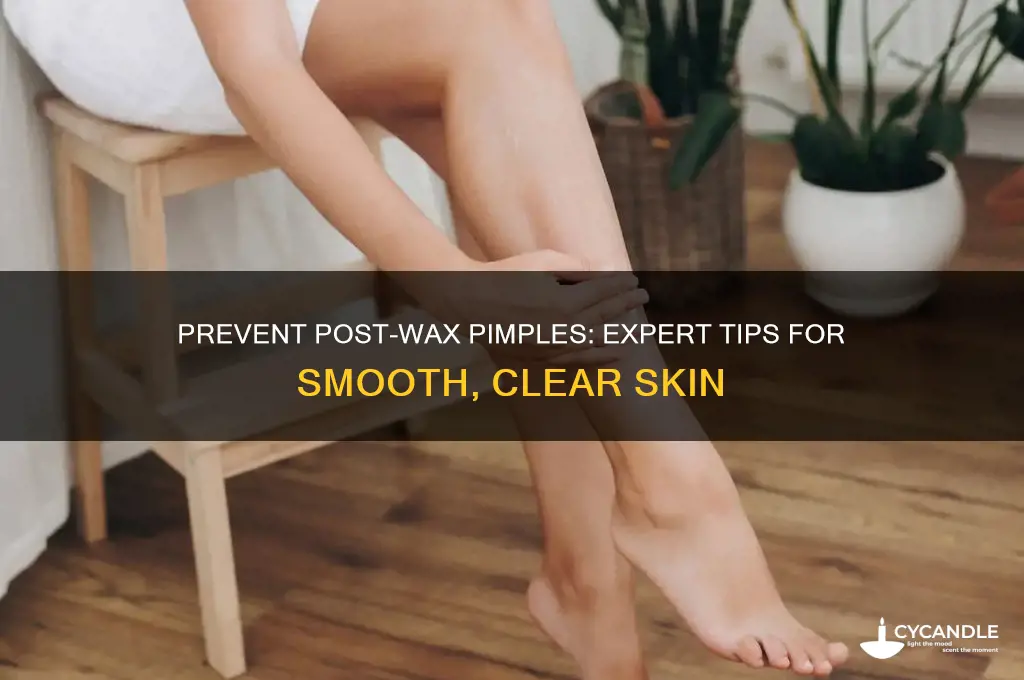 how to avoid pimples after wax removal