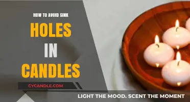Preventing Candle Sink Holes: Tips for Success
