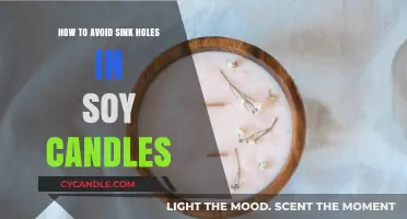 Soy Candles: Avoiding Sink Holes for Smooth Results