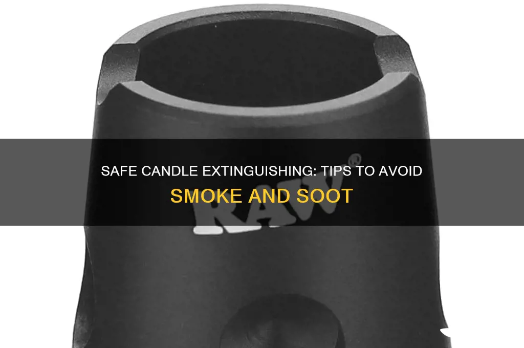 how to avoid smoke when putting out candle