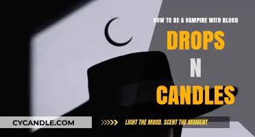 Vampire Transformation: Blood Drops and Candles