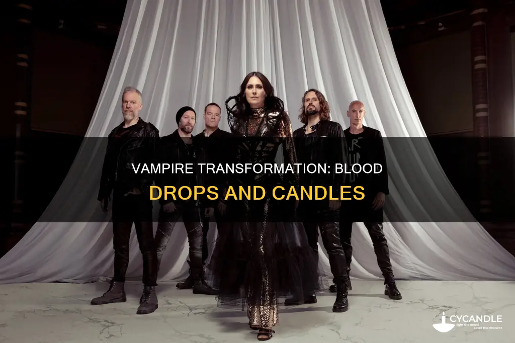 how to be a vampire with blood drops n candles