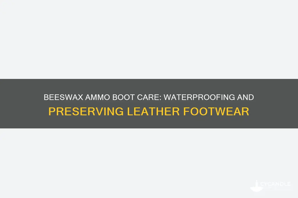 how to beeswax ammo boots