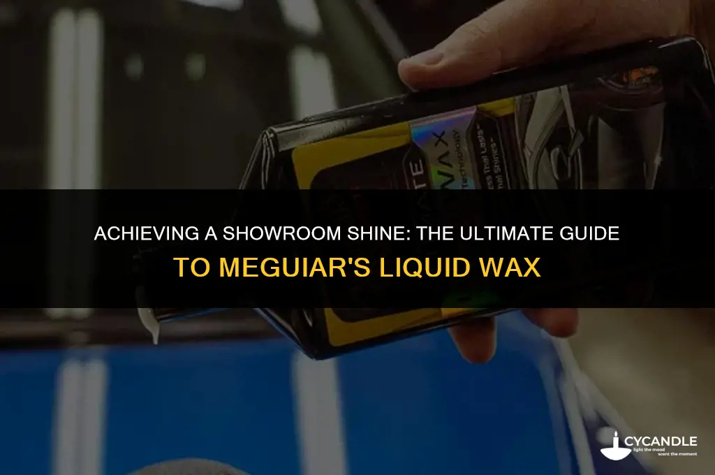 how to best use meguiars ultimate liquid wax