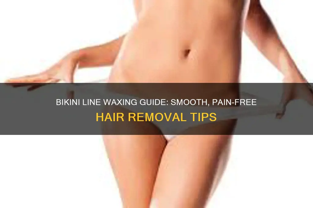 how to bikini line wax hair removal