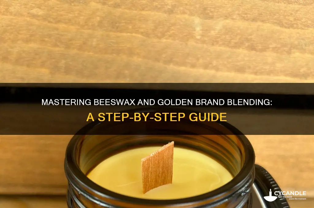 how to blend beeswax and golden brand