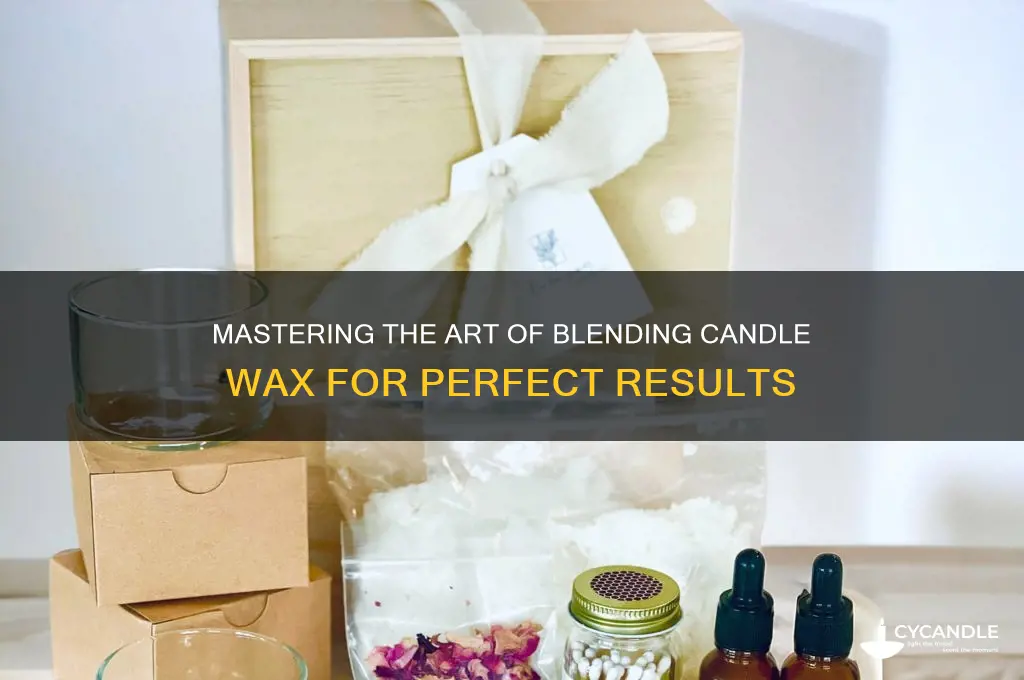 how to blend candle wax