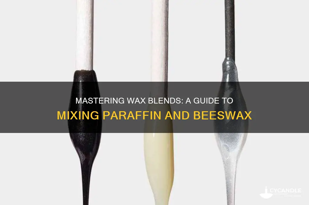 how to blend paraffin and beeswax