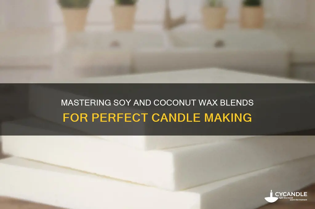 how to blend soy and coconut wax for candle making