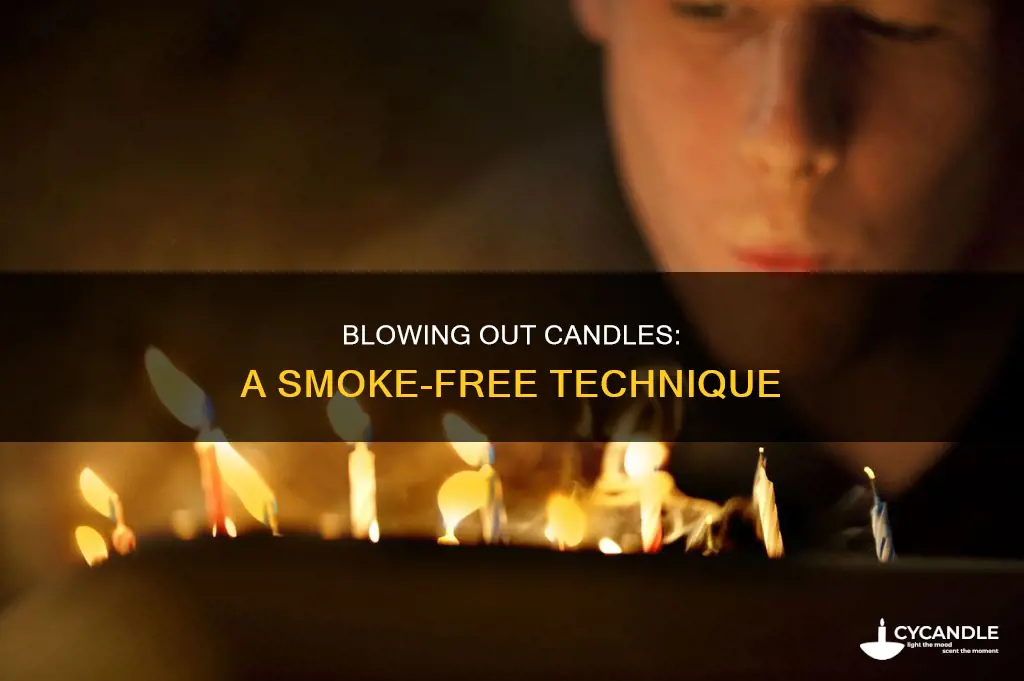 how to blow a candle out without smoke