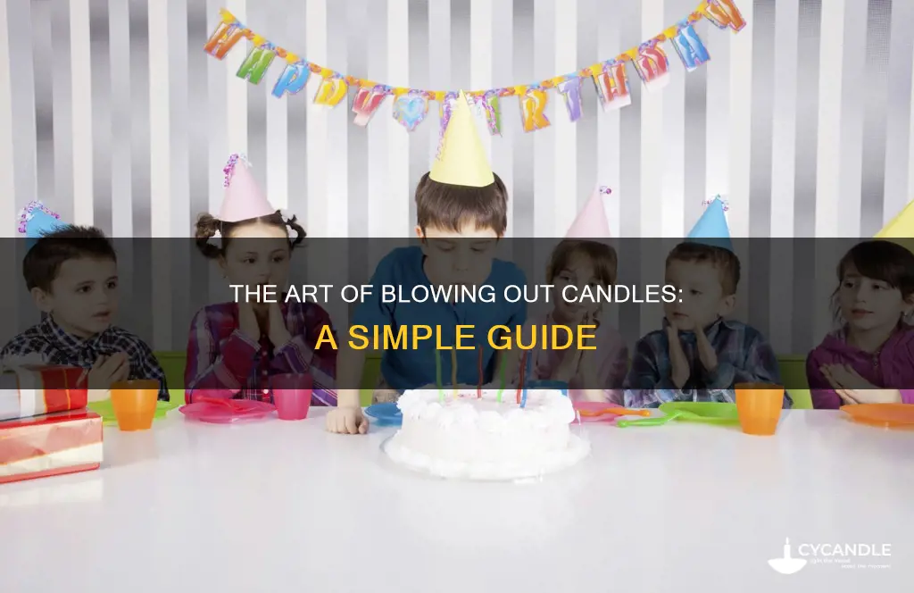 how to blow a candle