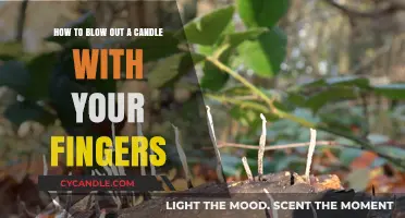 Finger-Snuffing a Candle: The Art of a Quick Extinguish